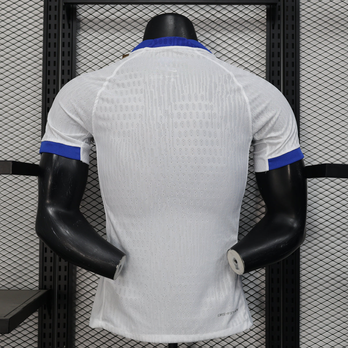 England 25/26 player home jersey, white with blue trim, textured mesh